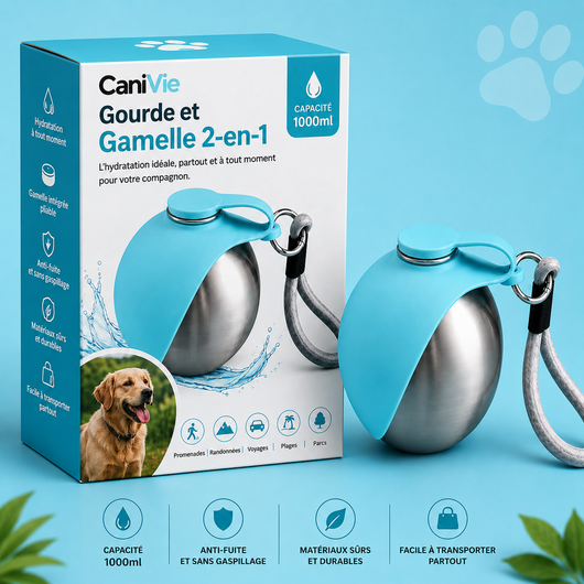 Gourde et Gamelle 2-en-1