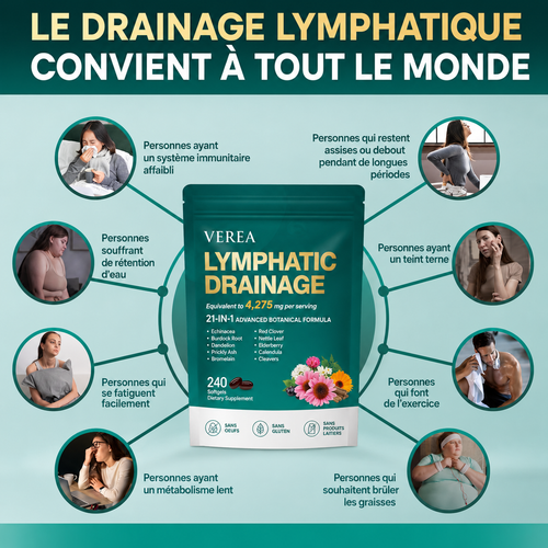 The lymphatic system supports the soft capsules