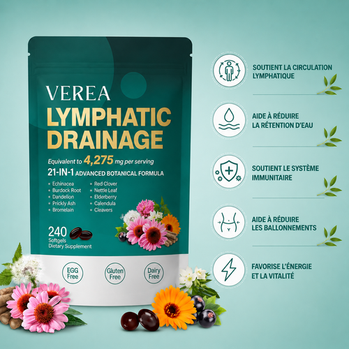 The lymphatic system supports the soft capsules