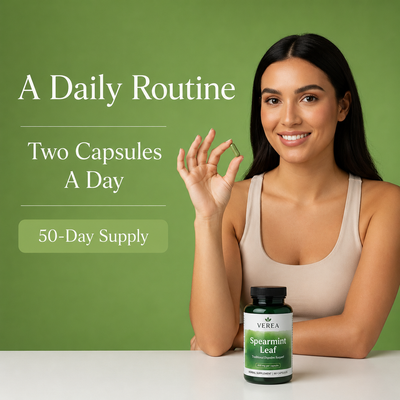 Spearmint Leaf Dietary Supplement Capsules