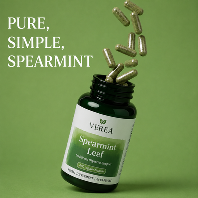 Spearmint Leaf Dietary Supplement Capsules