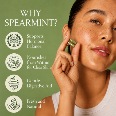 Spearmint Leaf Dietary Supplement Capsules