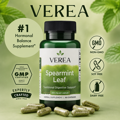 Spearmint Leaf Dietary Supplement Capsules