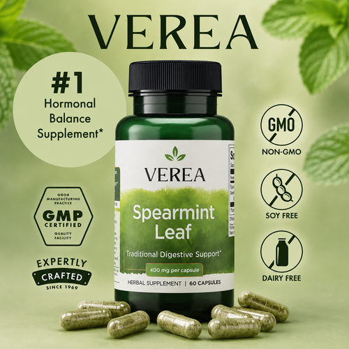 Spearmint Leaf Dietary Supplement Capsules
