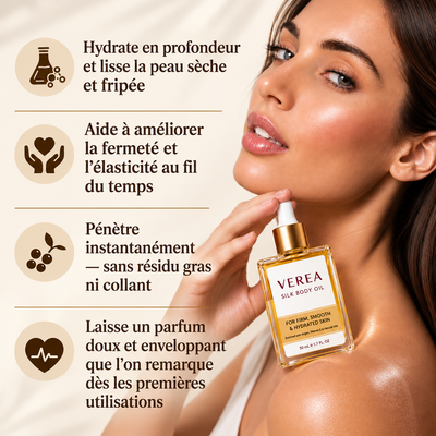 VEREA™ Huile Corps Soyeuse Raffermissanten et hydratante