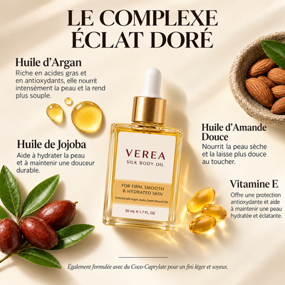 VEREA™ Huile Corps Soyeuse Raffermissanten et hydratante