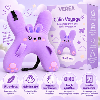 Câlin Voyage™ – Coussin de Voyage Enfant